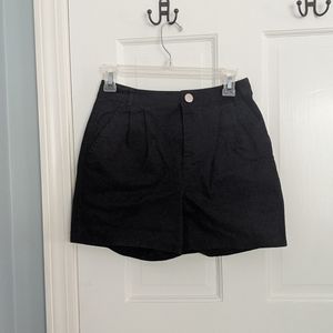 Asos black high waisted shorts
